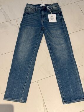NWT Pistola Monroe crop high rise cigarette straight leg jeans 24